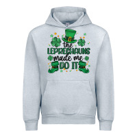 Heather Grey the leprechauns made me do it Urban Hoodie - MaliasSmallBusiness