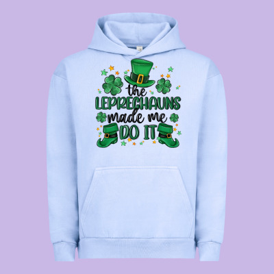 The Leprechauns Made Me Do It Urban Hoodie Designed By Maliassmallbusiness