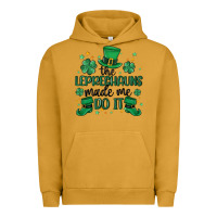 Pigment Peanut Butter the leprechauns made me do it Urban Hoodie - MaliasSmallBusiness
