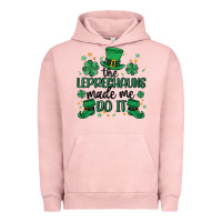 Pigment Salmon the leprechauns made me do it Urban Hoodie - MaliasSmallBusiness