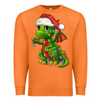 Carrot Christmas Cute Dragon Premium Sweatshirt - FaDigitalArtStudio