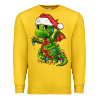 Lemon Christmas Cute Dragon Premium Sweatshirt - FaDigitalArtStudio