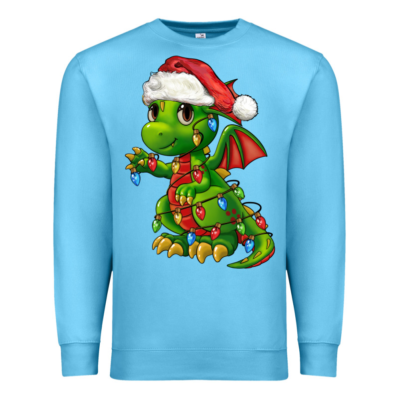 Christmas Cute Dragon Premium Sweatshirt by FaDigitalArtStudio | Teevron
