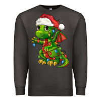 Smoke Christmas Cute Dragon Premium Sweatshirt - FaDigitalArtStudio