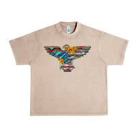 French Oak thunderbird with usa flag and sunflowers Urban Heavy Tee - Artiststas