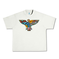 Pistachio thunderbird with usa flag and sunflowers Urban Heavy Tee - Artiststas