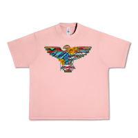 Salmon thunderbird with usa flag and sunflowers Urban Heavy Tee - Artiststas