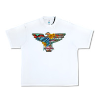 White thunderbird with usa flag and sunflowers Urban Heavy Tee - Artiststas