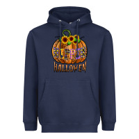 Navy hippie halloween Heavyweight Hoodie - CowhideDigitalArt