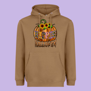 Hippie Halloween Heavyweight Hoodie Designed By Cowhidedigitalart