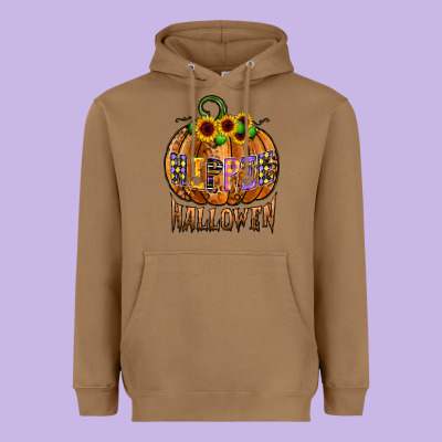 Hippie Halloween Heavyweight Hoodie Designed By Cowhidedigitalart