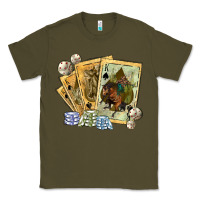 Army Green western rodeo playing cards tbw Classic Tee - texasbilliewilder
