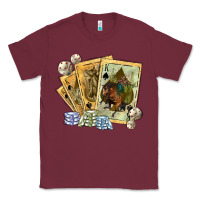 Burgundy western rodeo playing cards tbw Classic Tee - texasbilliewilder