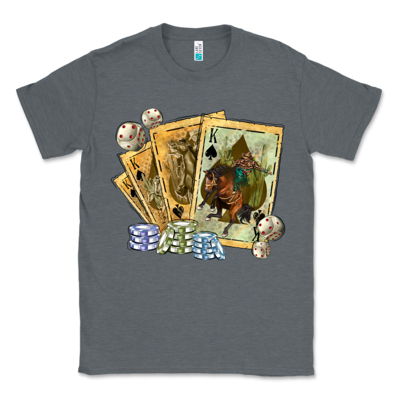 Western Rodeo Playing Cards Tbw Classic Tee by texasbilliewilder | Teevron