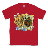 Red western rodeo playing cards tbw Classic Tee - texasbilliewilder