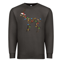 Smoke christmas deer skeleton Premium Sweatshirt - FaDigitalArtStudio