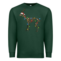 Sports Green christmas deer skeleton Premium Sweatshirt - FaDigitalArtStudio