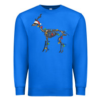 True Royal christmas deer skeleton Premium Sweatshirt - FaDigitalArtStudio
