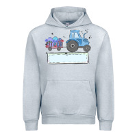 Heather Grey easter tractor boy Urban Hoodie - MaliasSmallBusiness
