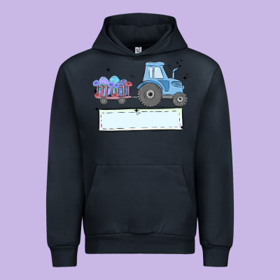 Easter Tractor Boy Urban Hoodie Designed By Maliassmallbusiness