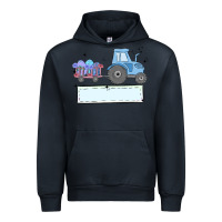 Navy easter tractor boy Urban Hoodie - MaliasSmallBusiness