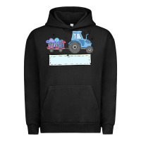 Pigment Black easter tractor boy Urban Hoodie - MaliasSmallBusiness
