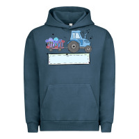 Pigment Midnight Navy easter tractor boy Urban Hoodie - MaliasSmallBusiness