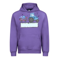 Tulip easter tractor boy Urban Hoodie - MaliasSmallBusiness