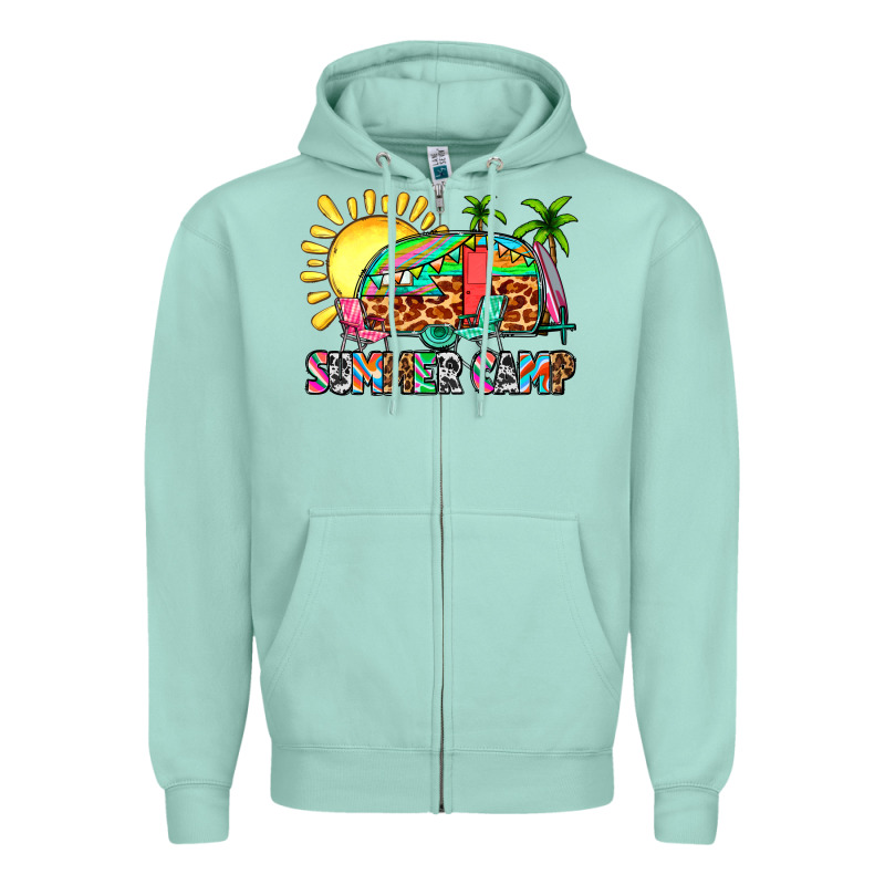 Summer Camp Zipper Hoodie by Zillion Design Studio | Teevron