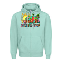 Seafoam summer camp Zipper Hoodie - Zillion Design Studio