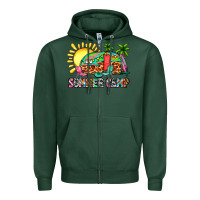 Sports Green summer camp Zipper Hoodie - Zillion Design Studio