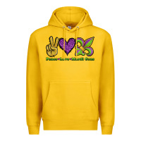 Lemon peace love mardi gras Premium Hoodie - Jasminsmagicworld