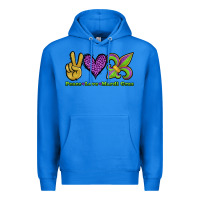 True Royal peace love mardi gras Premium Hoodie - Jasminsmagicworld