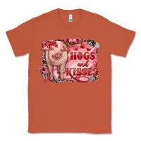 Copper Valentines Day Pig Hogs And Kisses Classic Tee - RanaPortraitStore