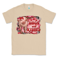 Mushroom Valentines Day Pig Hogs And Kisses Classic Tee - RanaPortraitStore