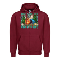 Burgundy life is better around the campfire Zipper Hoodie - Zillion Design Studio