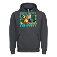Smoke life is better around the campfire Zipper Hoodie - Zillion Design Studio