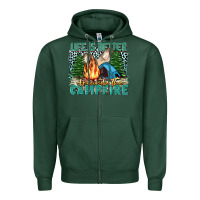 Sports Green life is better around the campfire Zipper Hoodie - Zillion Design Studio