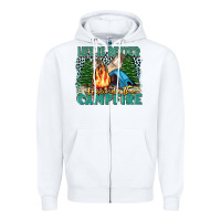 White life is better around the campfire Zipper Hoodie - Zillion Design Studio