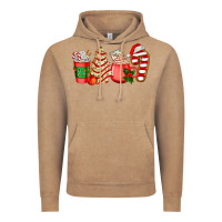 Vintage Coffee christmas tree cake and coffee cups ado Vintage Hoodie - AdoDesignShop