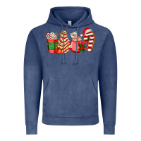 Vintage Denim christmas tree cake and coffee cups ado Vintage Hoodie - AdoDesignShop