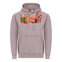 Vintage Zinc christmas tree cake and coffee cups ado Vintage Hoodie - AdoDesignShop