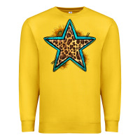 Lemon western leopard star Premium Sweatshirt - HRA Design Shop
