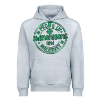Heather Grey prone to shenanigans and malarkey Urban Hoodie - MaliasSmallBusiness