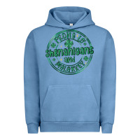 Pigment Pebble Blue prone to shenanigans and malarkey Urban Hoodie - MaliasSmallBusiness