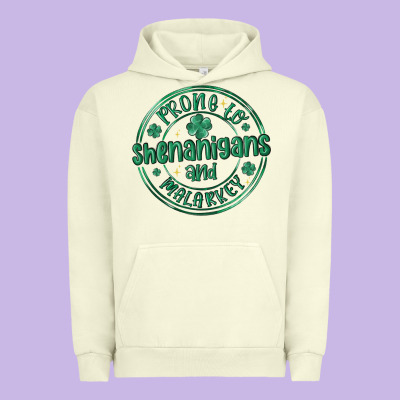 Prone To Shenanigans And Malarkey Urban Hoodie Designed By Maliassmallbusiness
