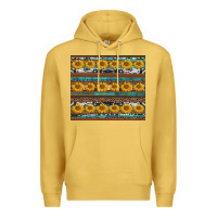Antique Gold sunflowers leopard cowhide turquoise Premium Hoodie - BarkalooDesign