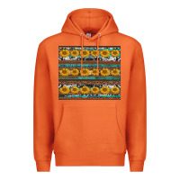 Carrot sunflowers leopard cowhide turquoise Premium Hoodie - BarkalooDesign