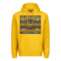 Lemon sunflowers leopard cowhide turquoise Premium Hoodie - BarkalooDesign