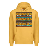 Mustard sunflowers leopard cowhide turquoise Premium Hoodie - BarkalooDesign